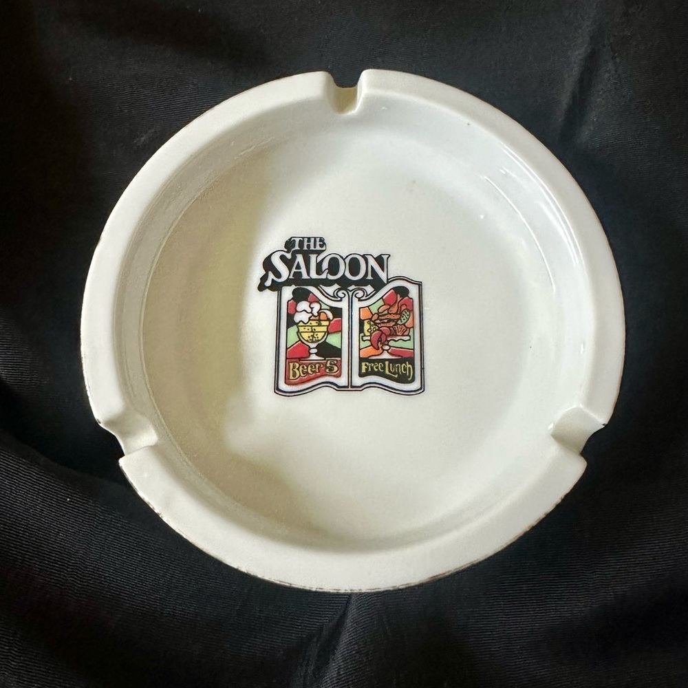 Rare Vintage The Saloon Ashtray